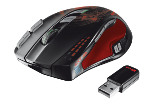 Trust Gxt 35 Draadloze Laser Gaming Muis voor gamers die van wireless muizen houden.